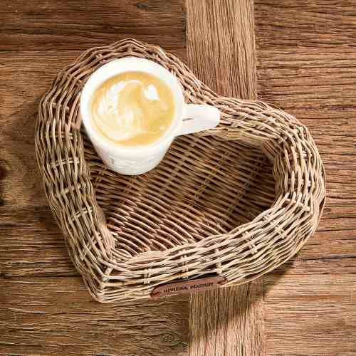 RusticRattan Loving Heart MiniTray