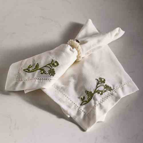 Pearl Flower Napkin 2 pieces