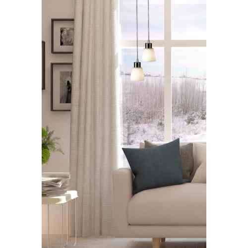 Småland vinduspendel svart/hvit 4m ledn