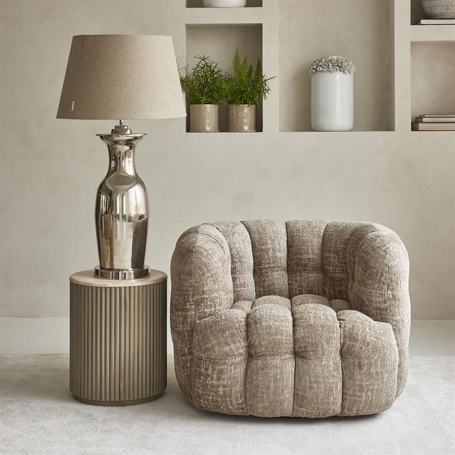 Arosa Swivel Armchair Taupe - Bilde 11