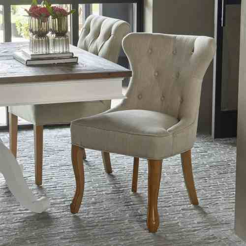 George Dining Chair lin Flax