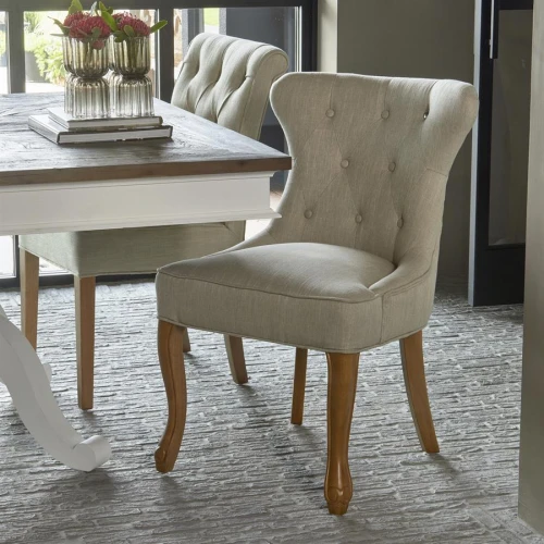 George Dining Chair lin Flax