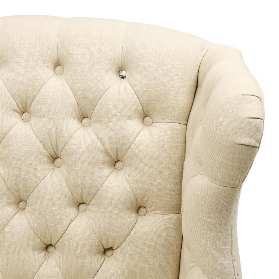 Franklin Park Wing Chair Linen Flax - Bilde 12
