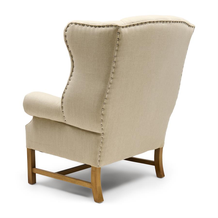 Franklin Park Wing Chair Linen Flax - Bilde 13