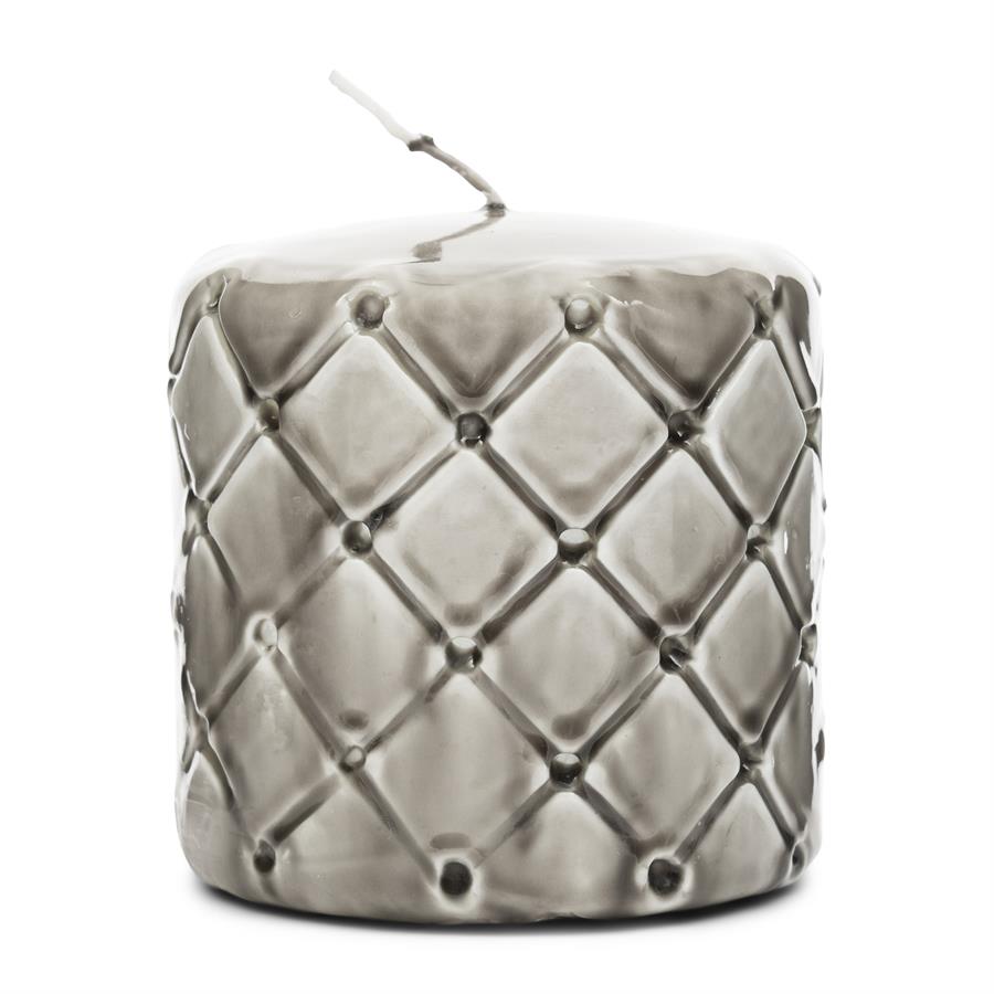 Pillar Candle Padded flax 9,5x10 - Bilde 3