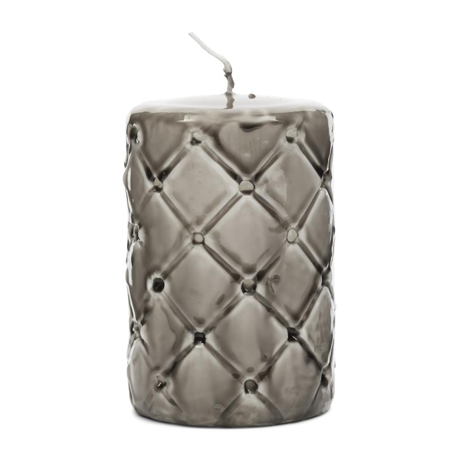 Pillar Candle Padded flax 7x10 - Bilde 3