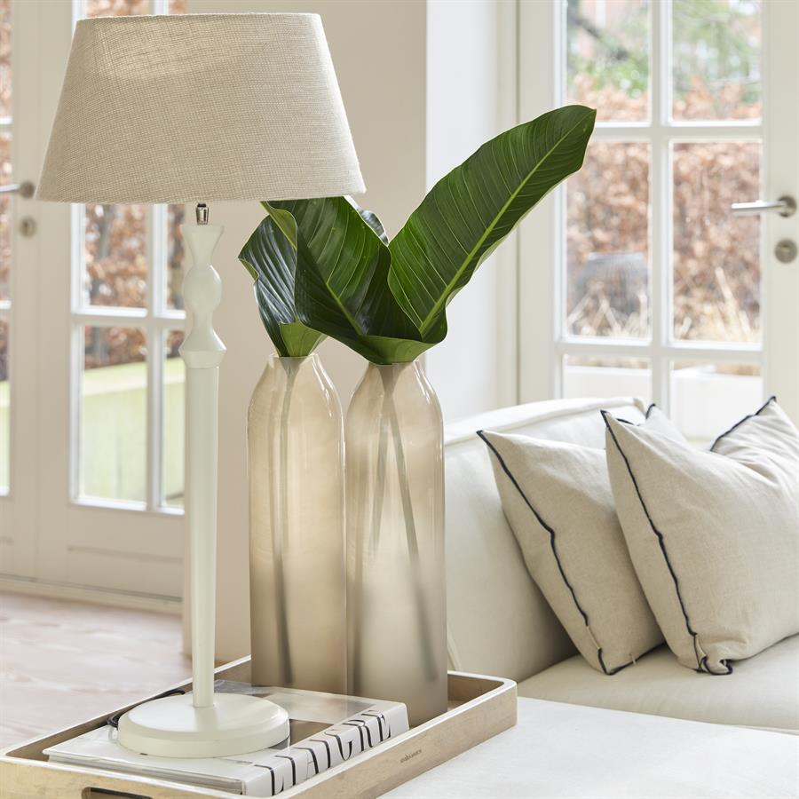 Linen Taper Lampshade flax 38x21 - Bilde 7