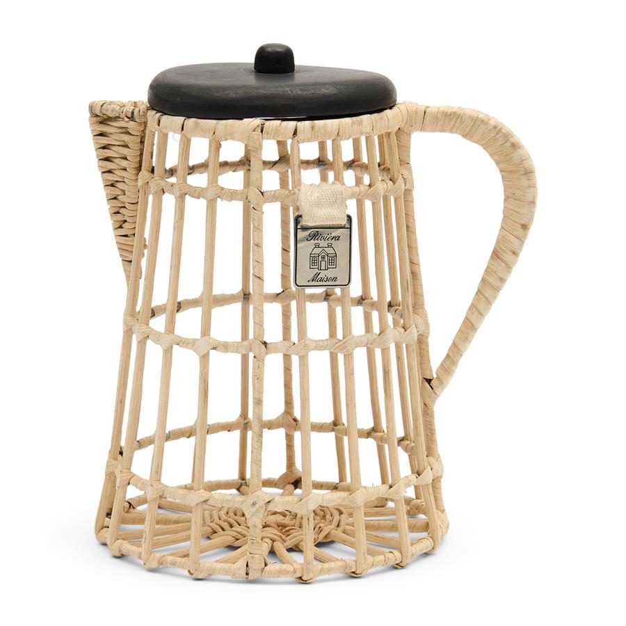Rustic Rattan Coffee Cups Holder - Bilde 3