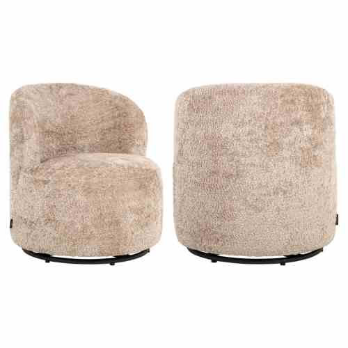 Lounge chair Jackie sheep natural swivel kids