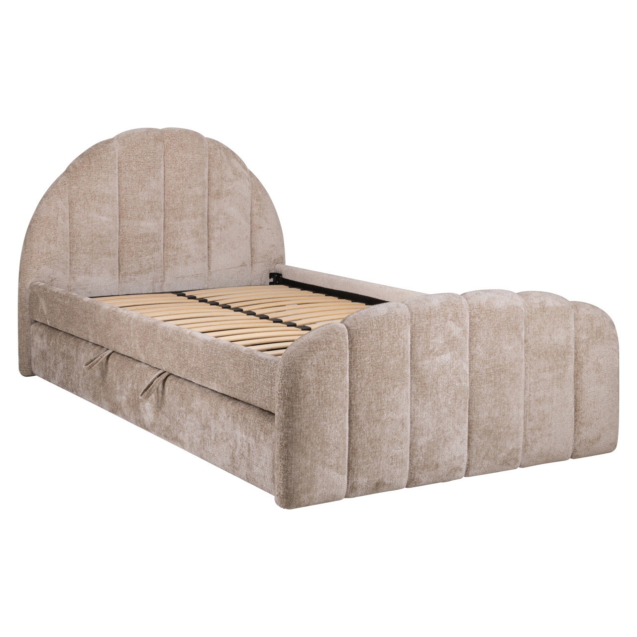 Bed Pixie clay chenille 120x200 with pull-out bed - Bilde 2