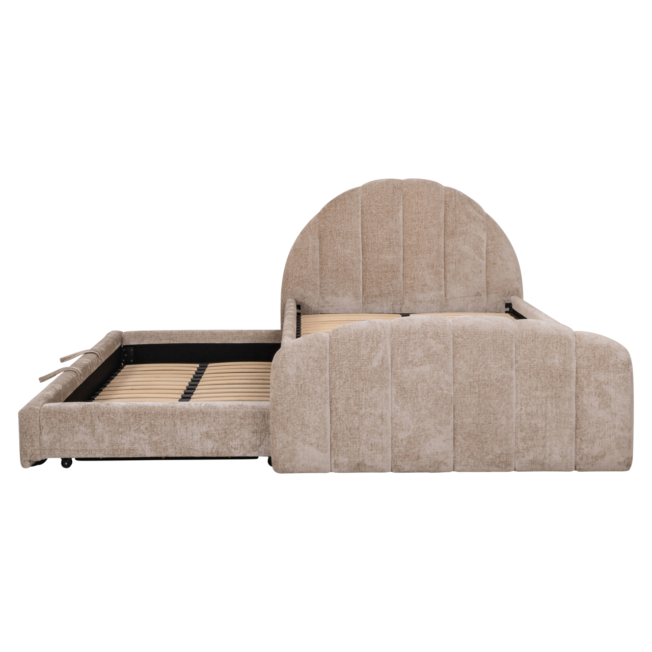 Bed Pixie clay chenille 120x200 with pull-out bed - Bilde 4