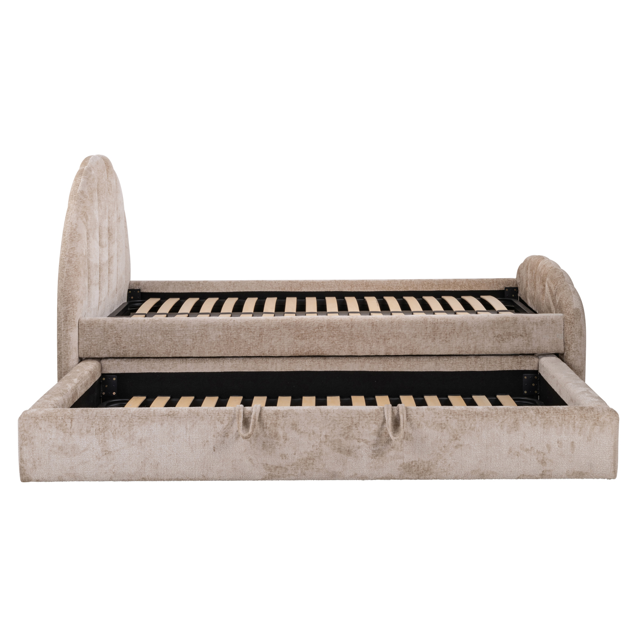 Bed Pixie clay chenille 120x200 with pull-out bed - Bilde 5