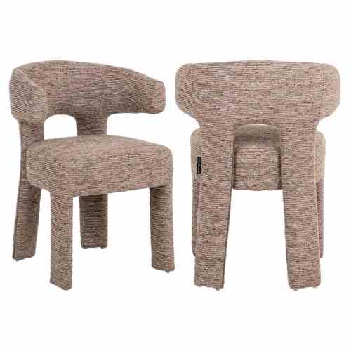 Dining chair Nerio mocca linear