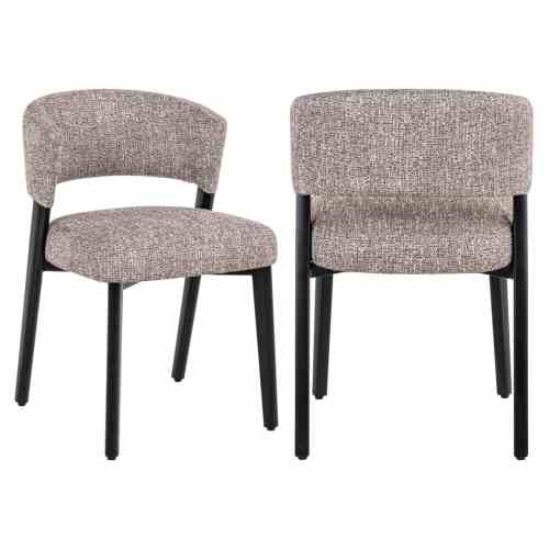 Dining chair Zeno earth tweed