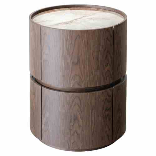 Nightstand Ellery brown 2-drawers