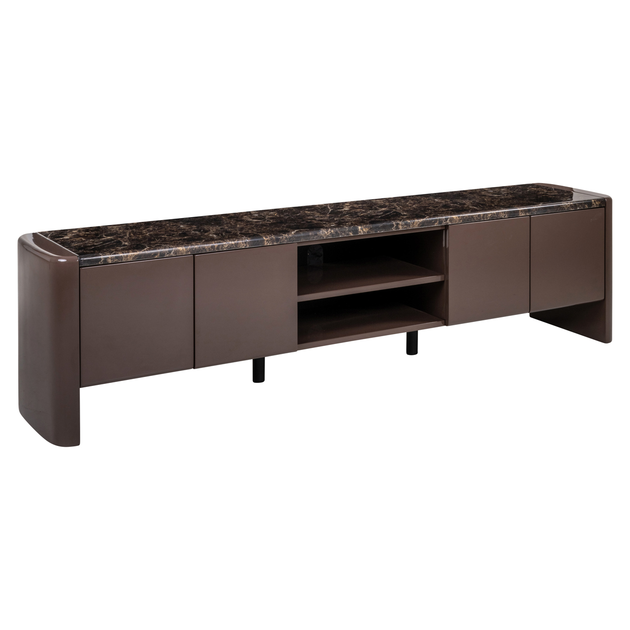 TV cabinet Almundi chocolat brown