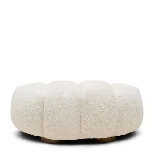 Vicenza Lounge Footstool Off White