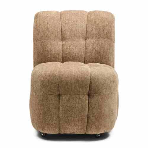 Davos Dining Chair w/wheels, Soft Weave Warm Taupe