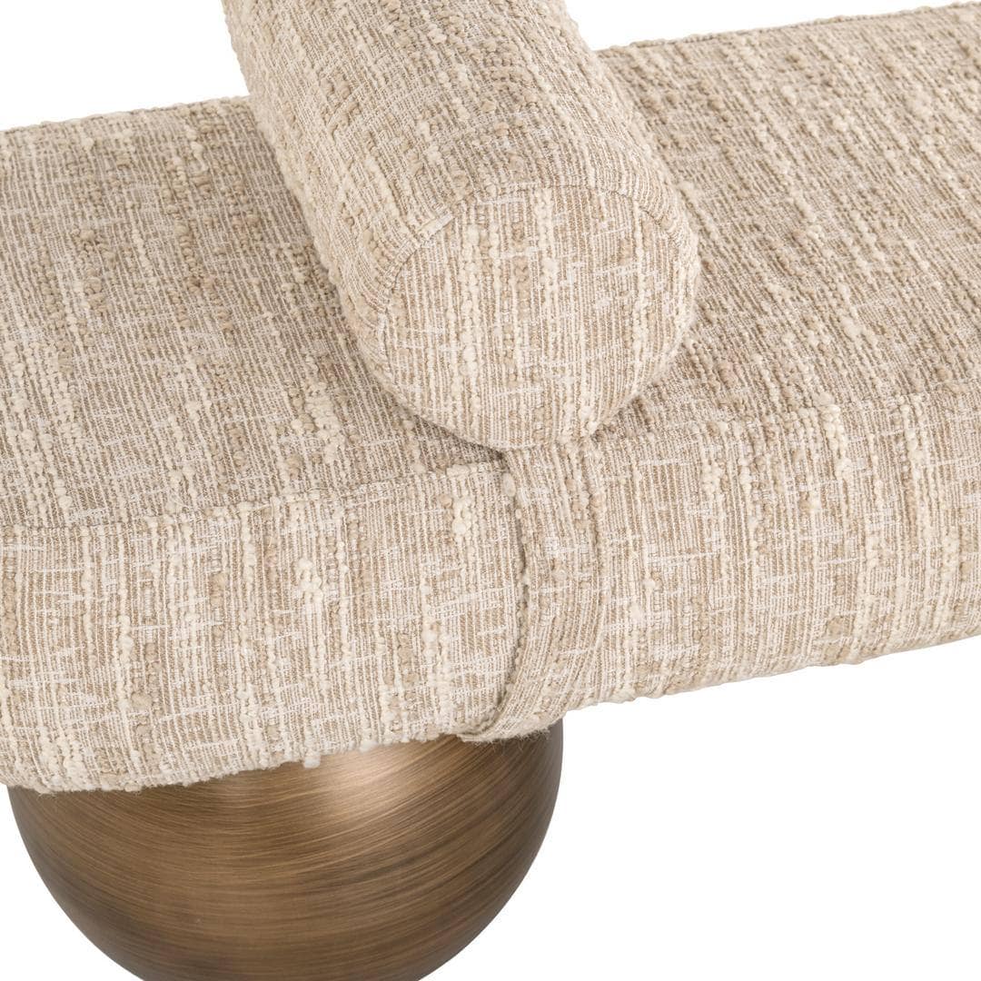 Bench Alexander Jones beige angora (Geneva) - Bilde 5