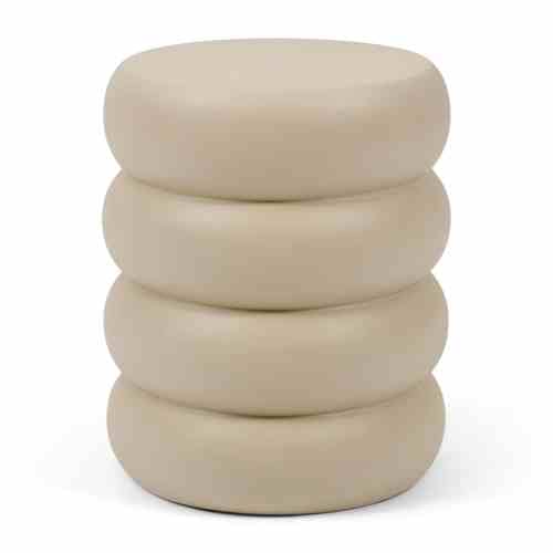 Rose Tower End Table Warm Beige