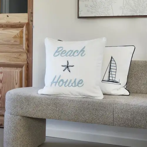 Beach House Pillow 50x50