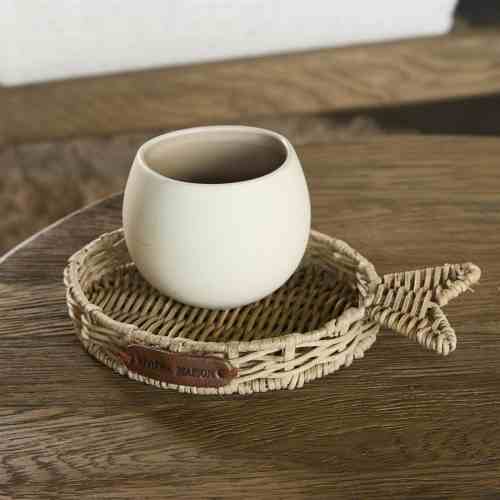 Rustic Rattan Fish Mini Tray
