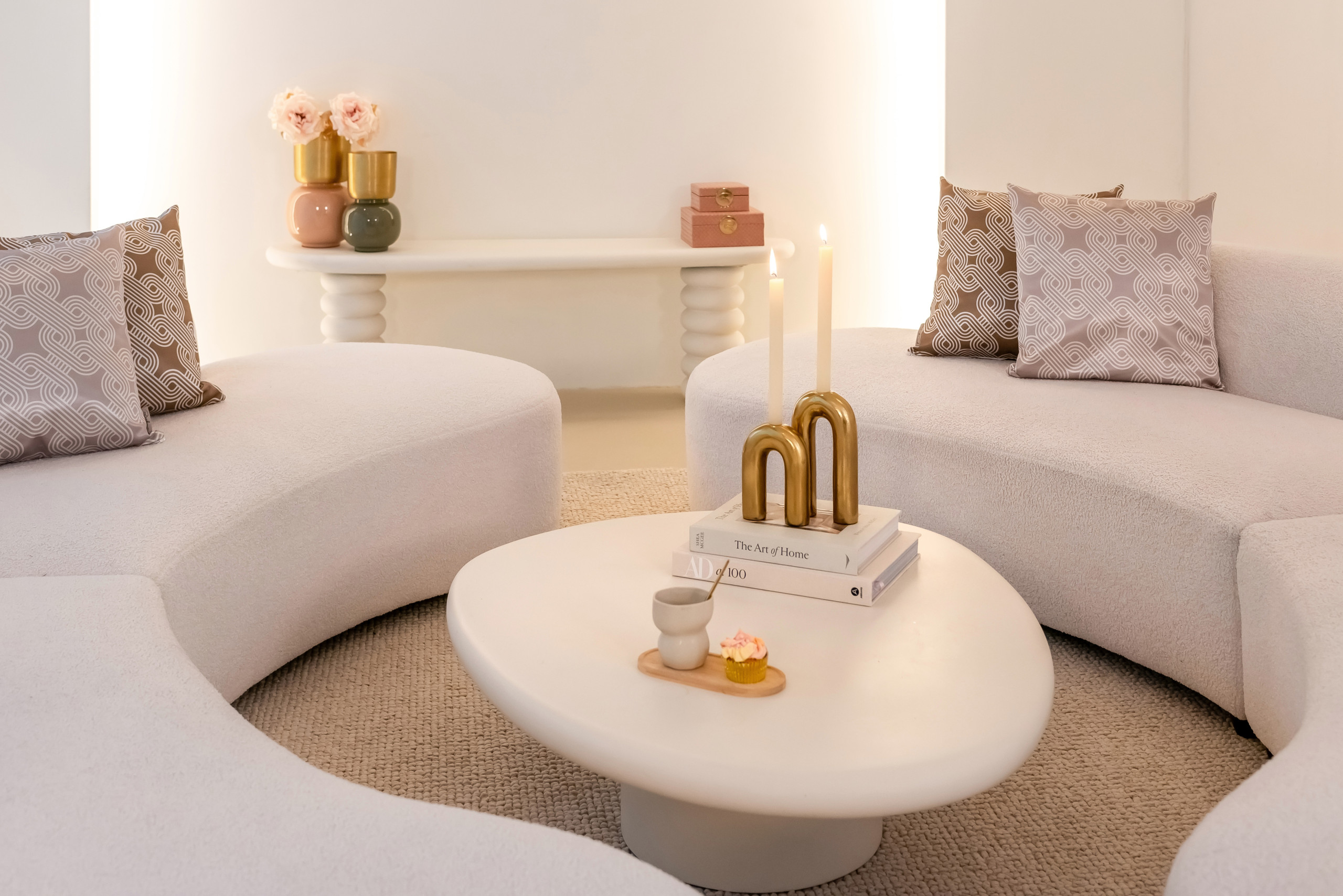 Coffee table Bloomstone white 110x90 - Bilde 3