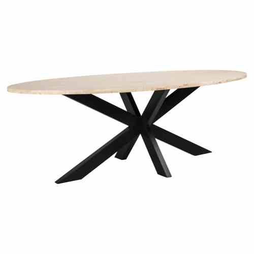 Dining table Avalon bronze oval 230