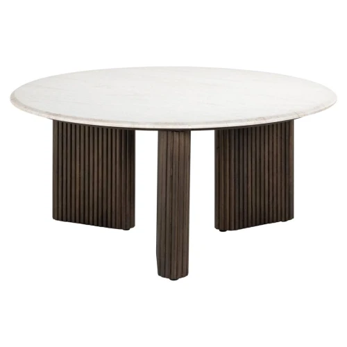 Coffee table Mayfield brown 90Ø