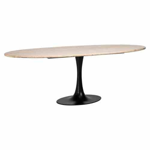 Dining table Hampton black oval 230