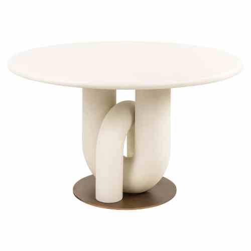 Dining table Winslow white 135Ø