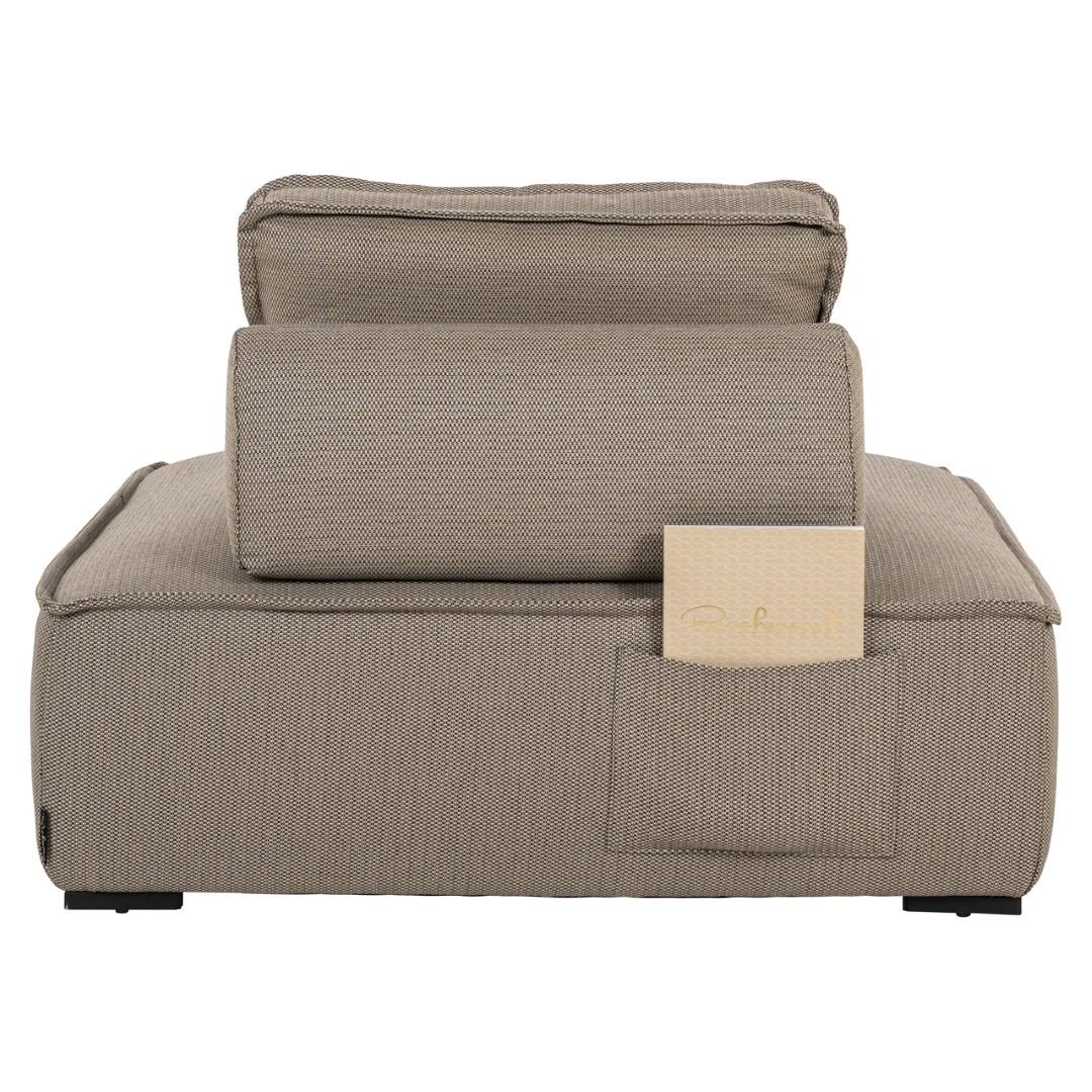 Outdoor lounge chair Jondal taupe - Bilde 7