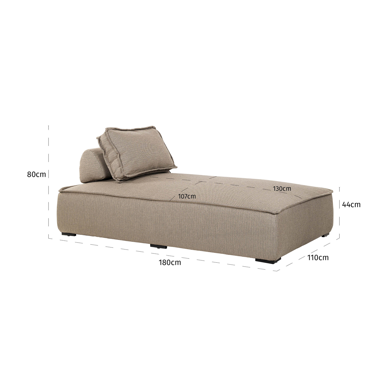 Outdoor daybed Jondal taupe - Bilde 10