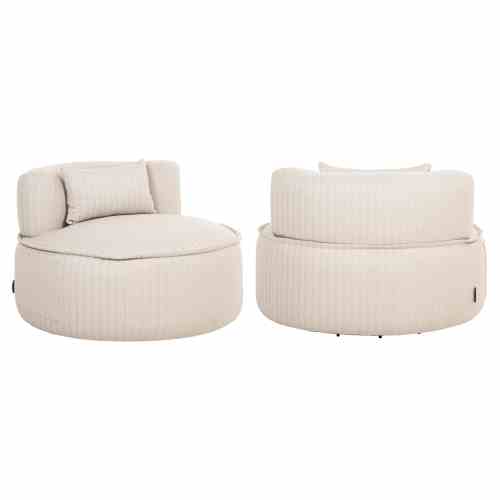 Outdoor lounge chair Nammos beige swivel