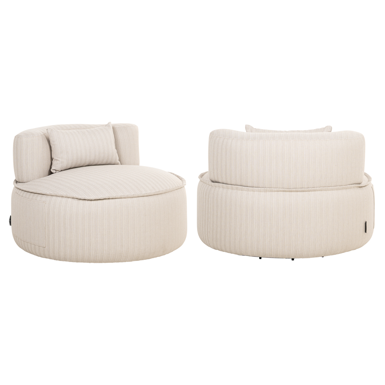 Outdoor lounge chair Nammos beige swivel