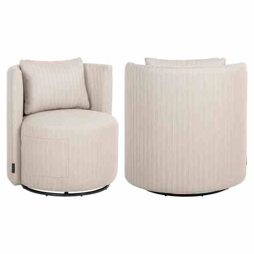 Outdoor dining chair Marlin beige swivel