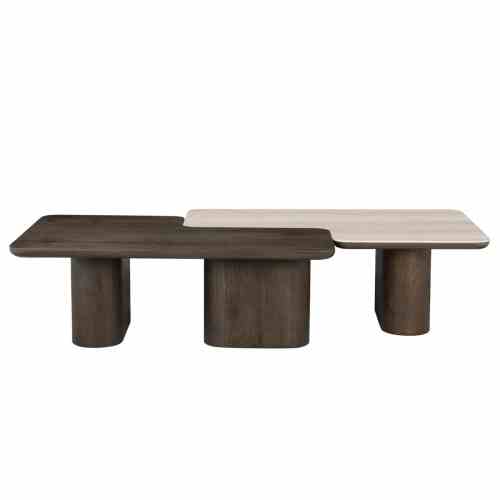 Coffee table Nando brown (Set of 2)