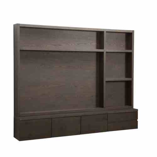TV cabinet Lachance brown 3-doors 2-drawers