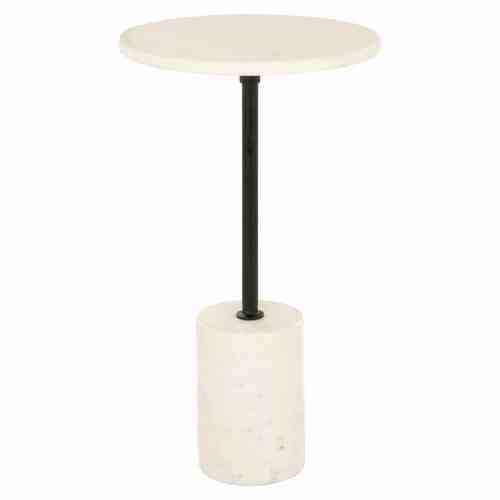 End table Misty black/white 30Ø