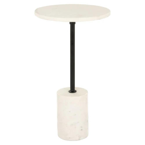 End table Misty black/white 30Ø