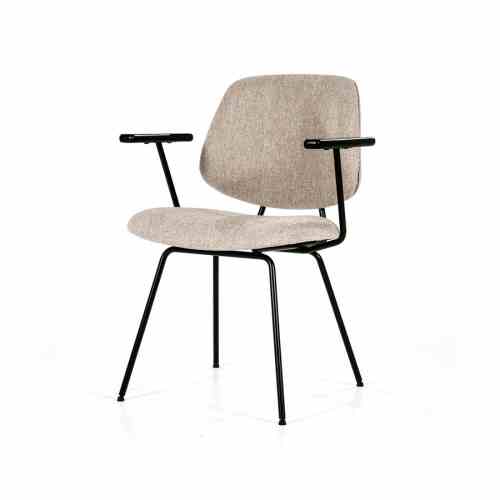 Chair Lynn with armrest - beige fletcher