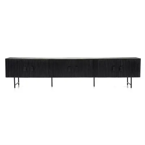 TV Cabinet Remi 6drs - black