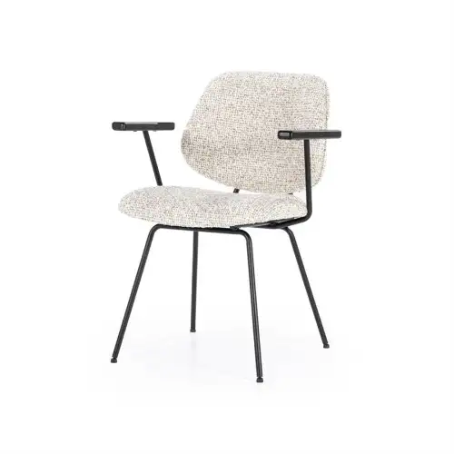 Chair Jon with armrest - beige Maywood