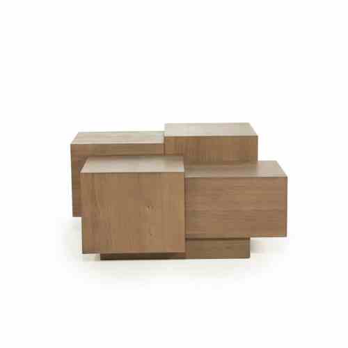 Coffee table Quinten square - brown