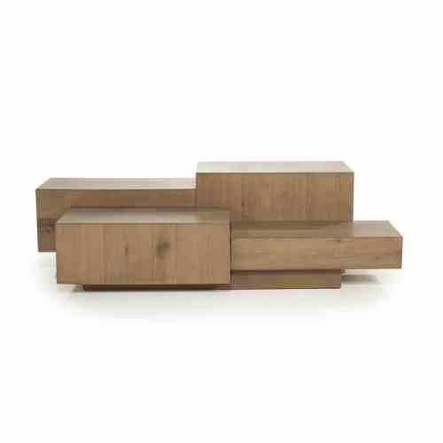 Coffee table Quinten rectangular - brown