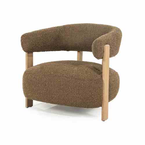 Armchair Lola - brown Hush
