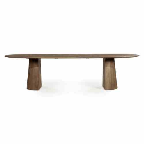 Dining table Lune 300x105 cm - light brown
