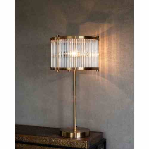 Table lamp Loiza brushed gold