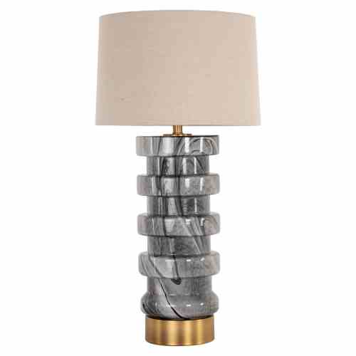 Table lamp Jaylee black/white