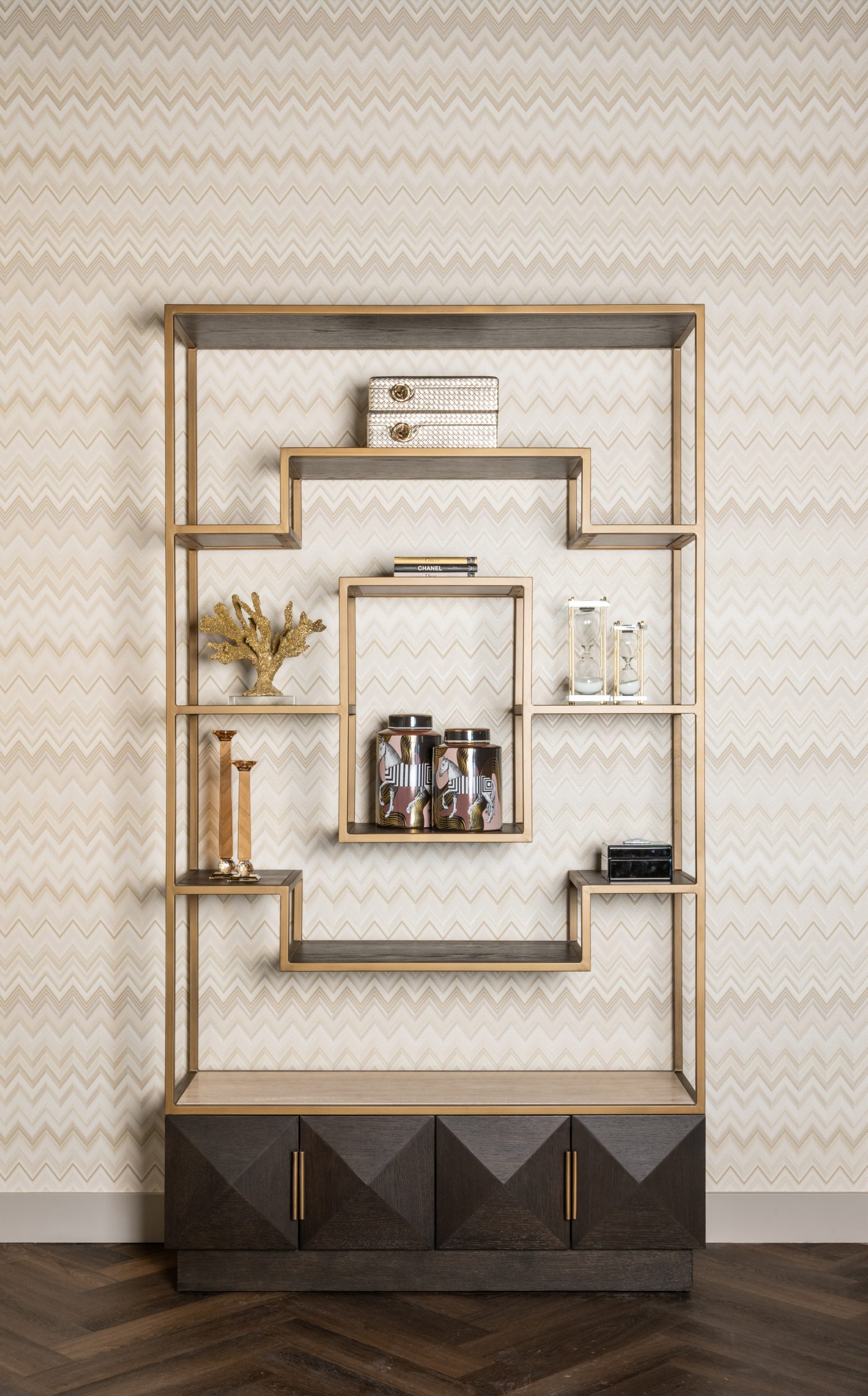 Display cabinet Claremont brown - Bilde 7